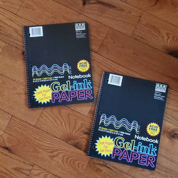 🖤 Y2K 2 black paper notebooks - Picture 1 of 3